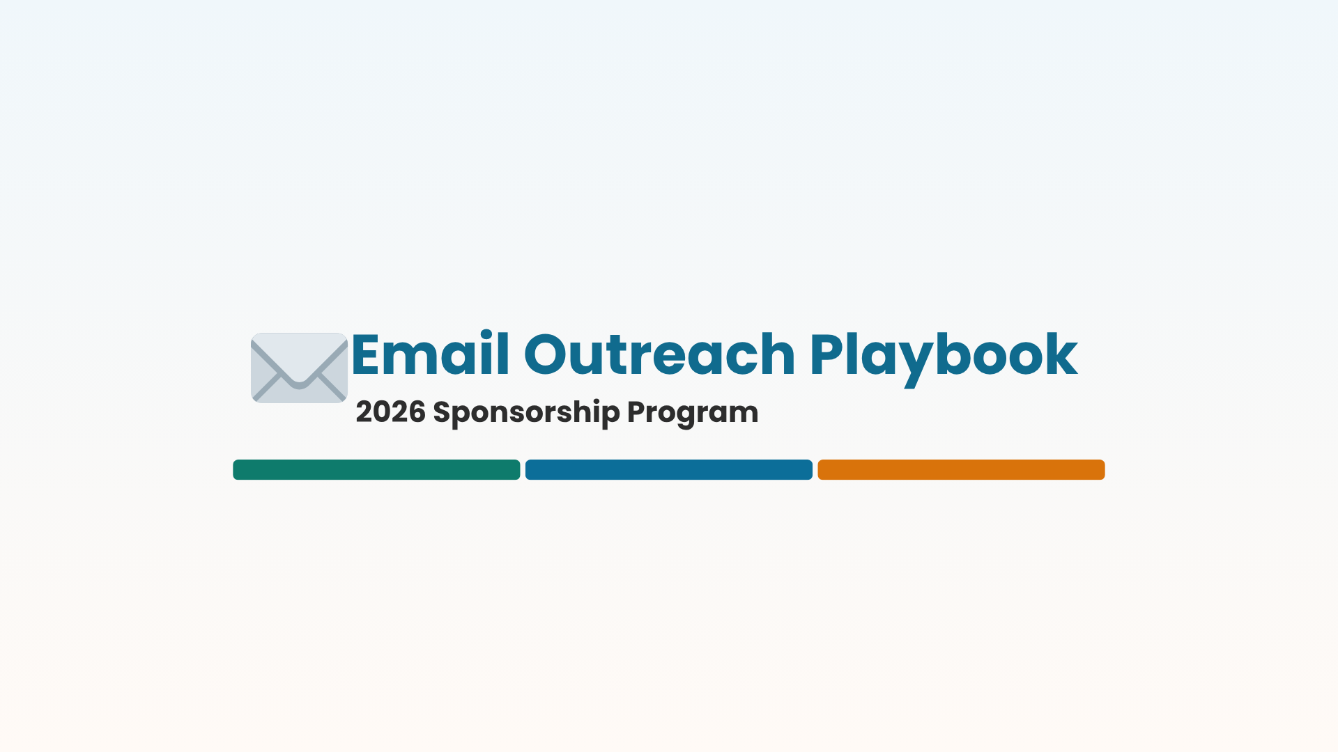 Email Outreach Playbook