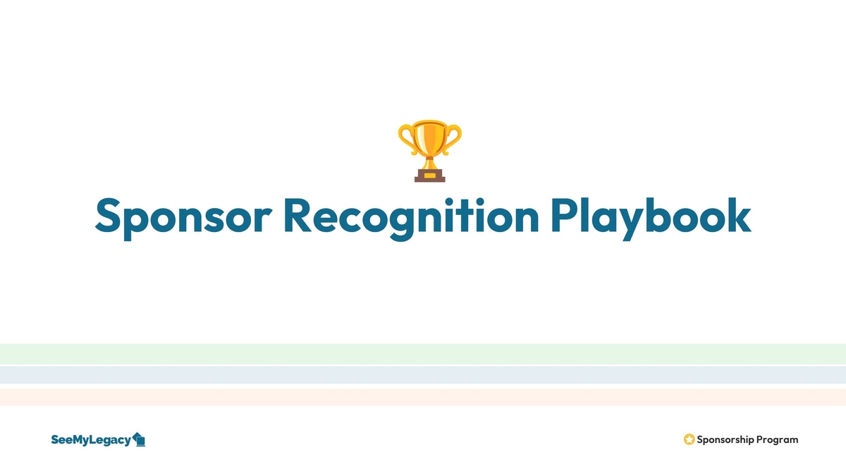 Sponsor Recognition Playbook