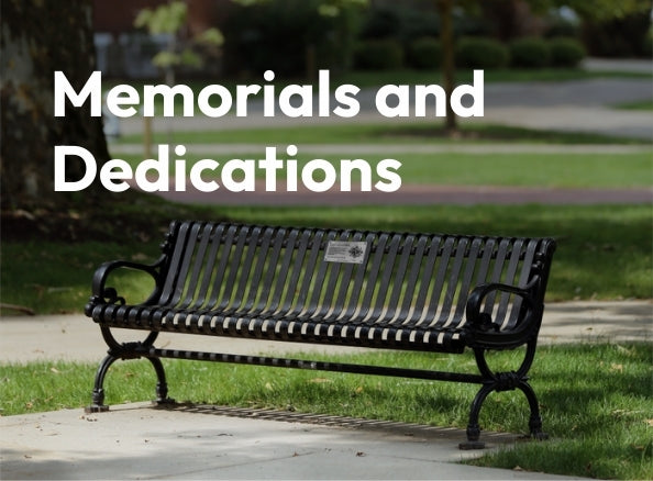 Honor loved ones or community members
with plaques that link to a digital story or tribute.