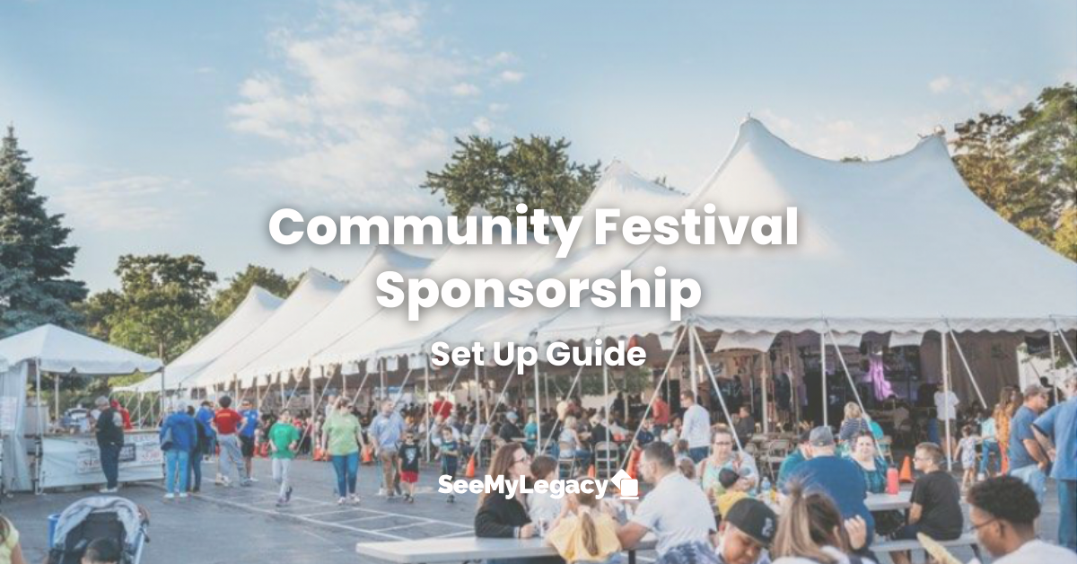 Community Festival Sponsorship Set Up Guide