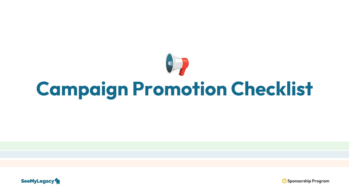 Campaign Promotion Checklist