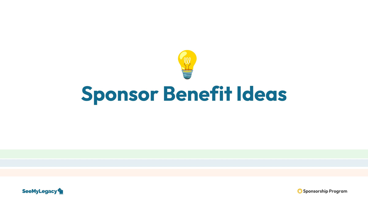Sponsor Benefit Ideas