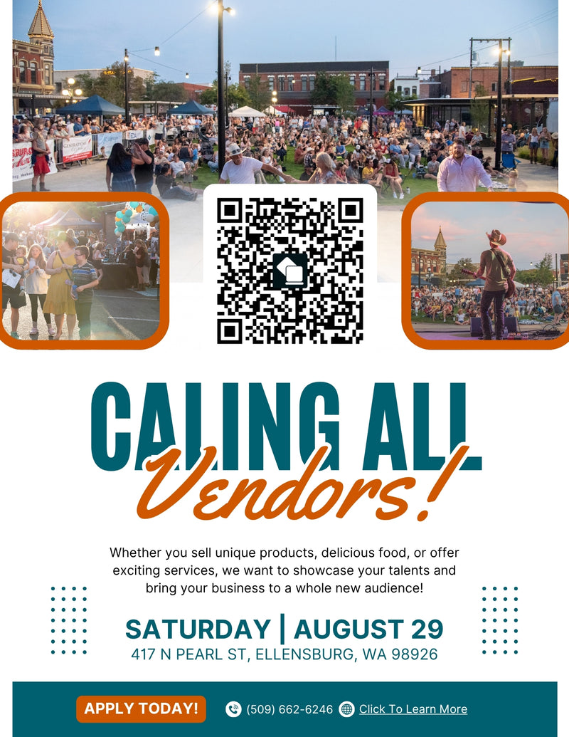 Hoedown in the Downtown Vendor Interest Flyer with QR Code