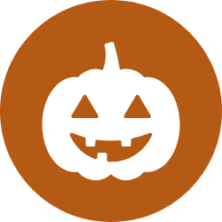 Examples of Halloween community campaigns including Trunk or Treat, Ghost Tours, and volunteer registrations