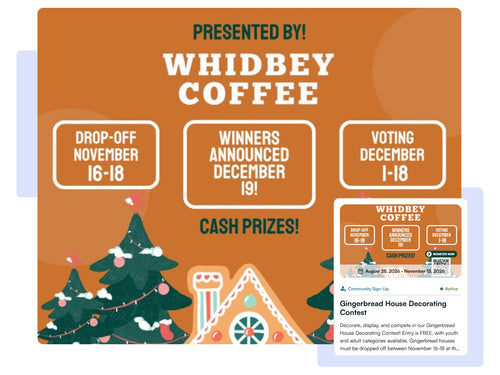 Oak Harbor Gingerbread House Contest | Campaign Spotlight – SeeMyLegacy