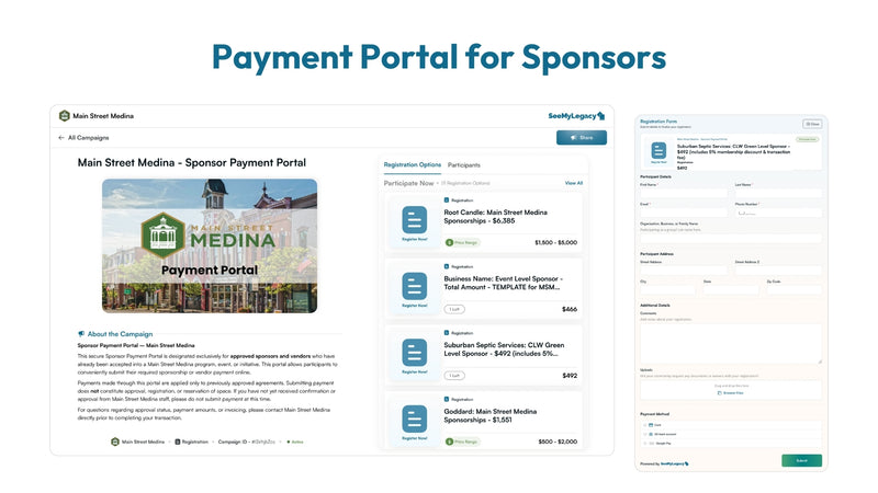 Sponsor Payment Links After Approval