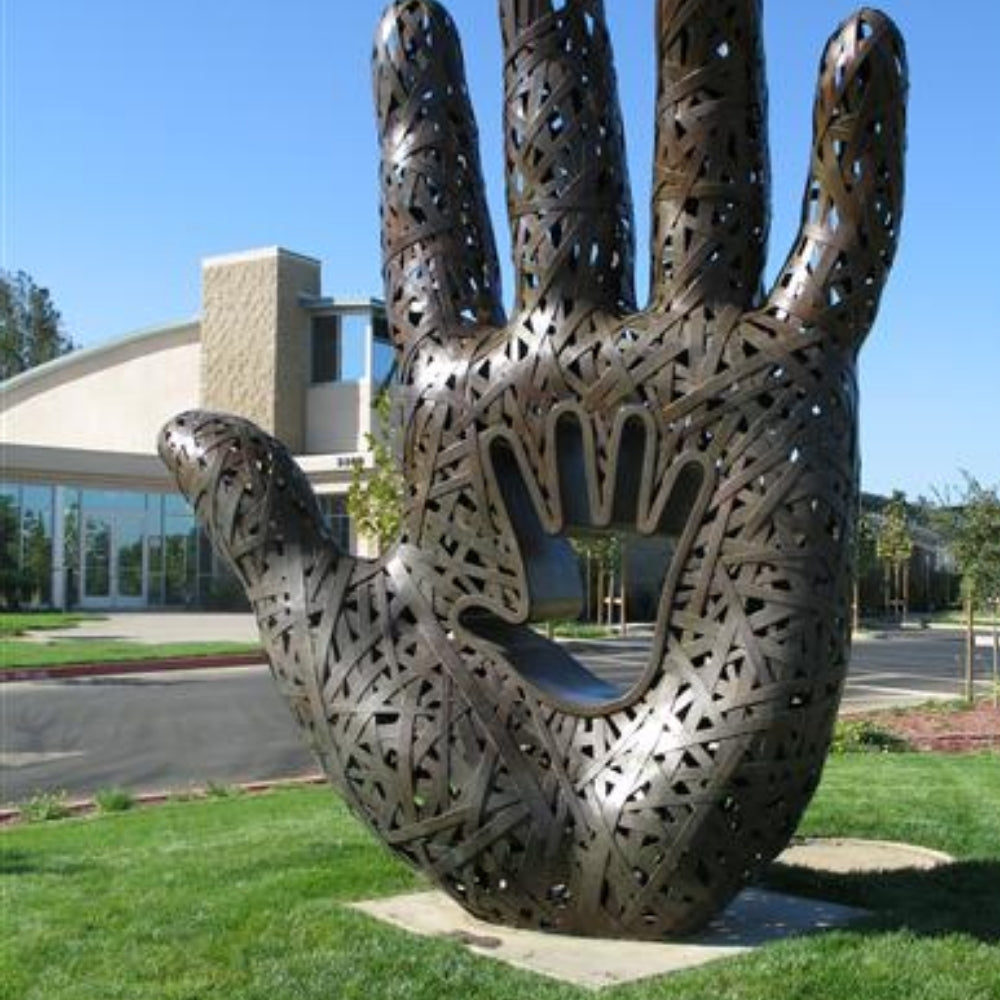 Hand In Hand: The Welcoming Bronze Hand by Michael Stutz