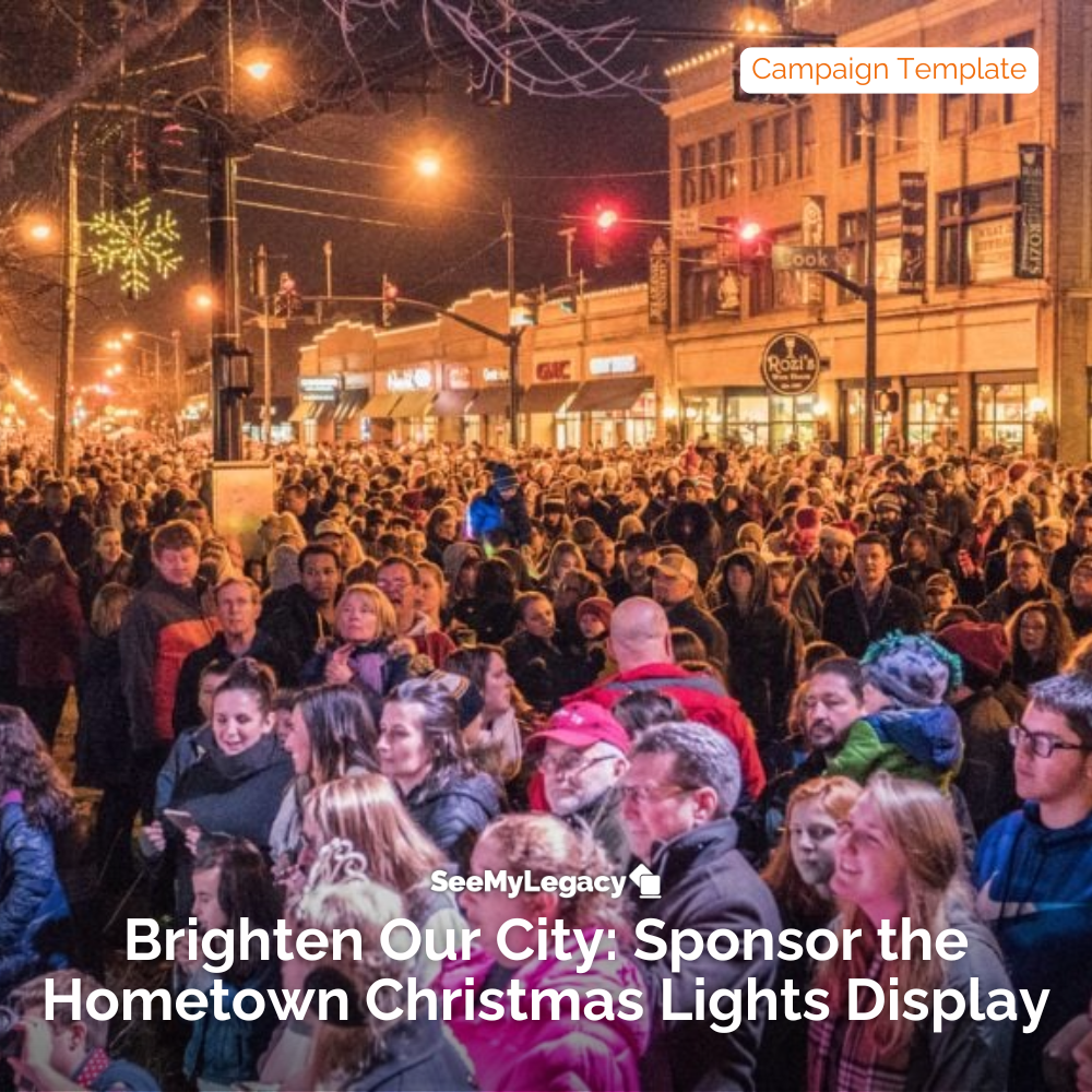 Brighten Our City: Sponsor the Hometown Christmas Lights Display Template