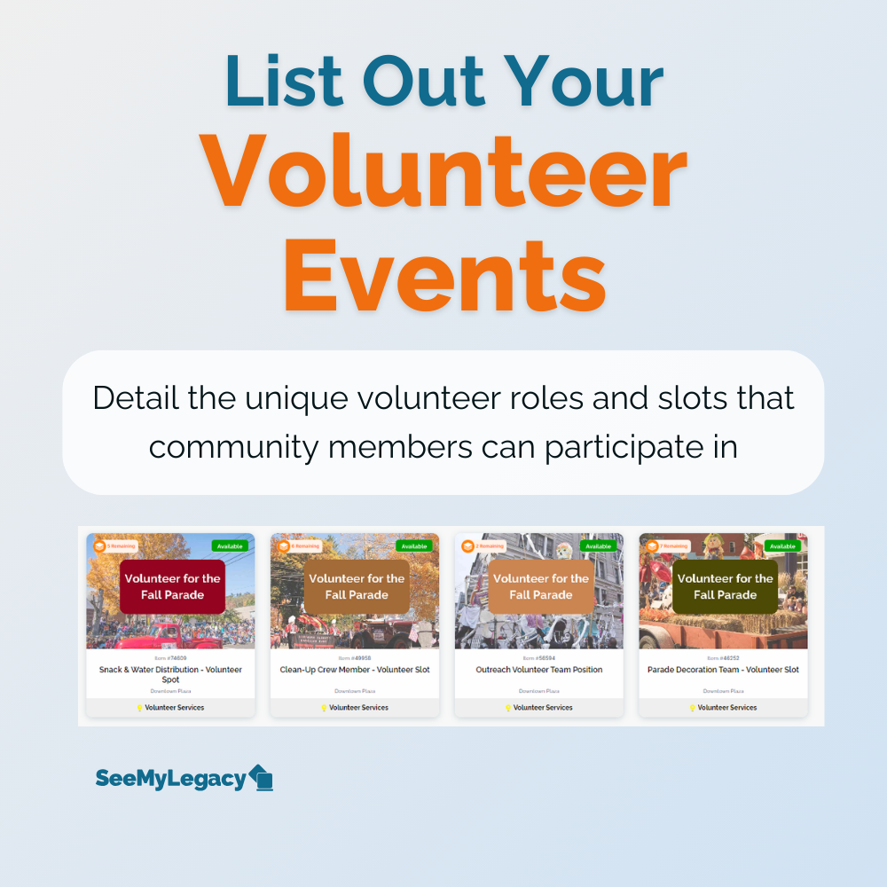 Fall Parade Volunteer Event Template